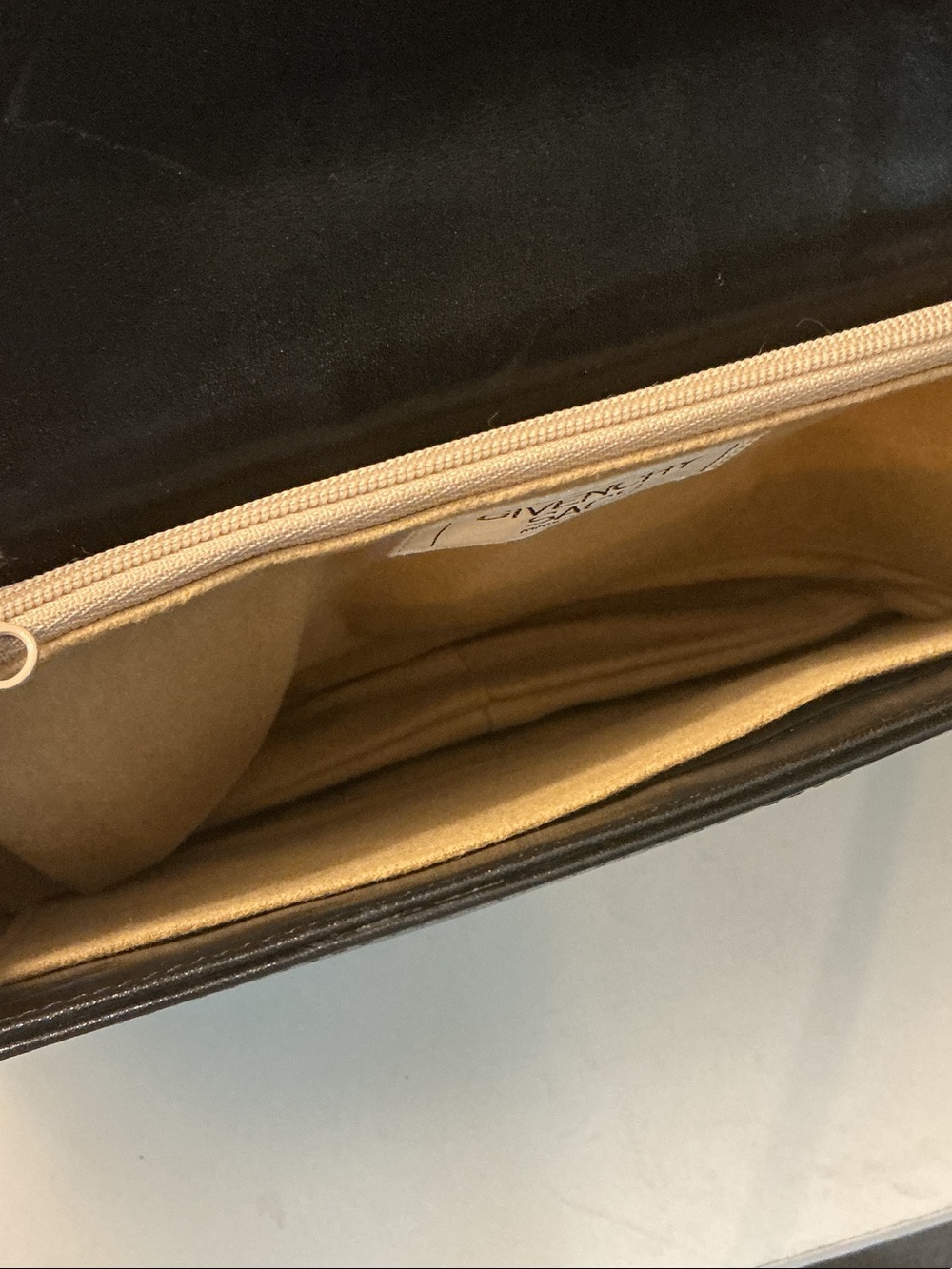 Givenchy Sacs Vintage Black Leather Shoulder Crossbody Bag Gold Accents EUC - Picture 13 of 15